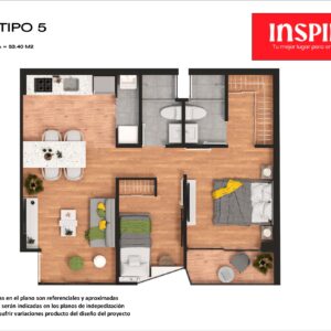 Inspiria - FLAT - TIPO 5 - 602 - 6