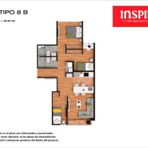 Inspiria - FLAT - TIPO 8 B - 1605 - 16