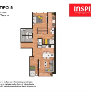 Inspiria - FLAT - TIPO 8 - 905 - 9