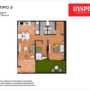 Inspiria - FLAT - TIPO 2 - 102 - 1
